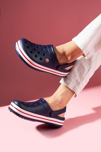 FUGA MODA Stefan Navy Blue Perforated Polyurethane Closed Front Wet Floor Men's Slippers and Sandals