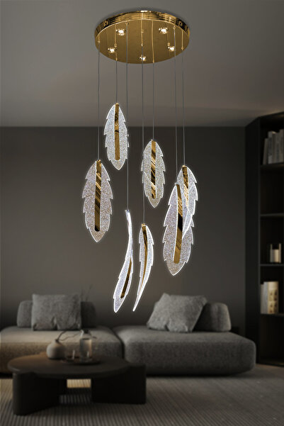 RSCOLLECTIONS Lunex 7 li Modern Sarkıt Led Avize