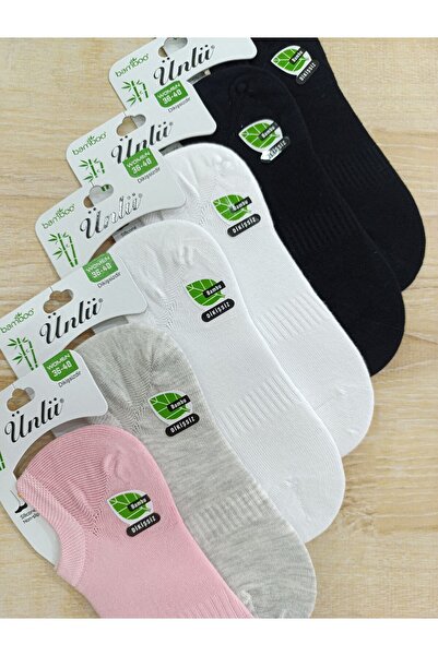 ÜNLÜ ÇORAP جوارب رياضية غير مرئية من BAMBO بدون خياطة، 6 أزواج