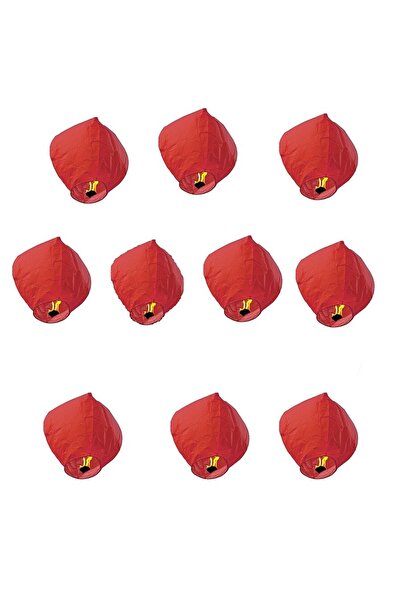 SDX Market Set de 10 felinare zburătoare roșii