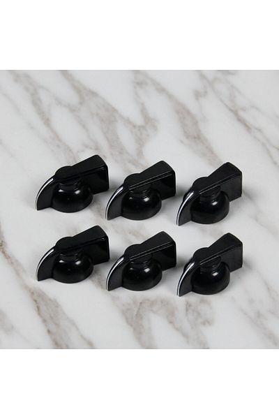 Choice 6pcs White Fleor 6pcs Big Chicken Head Knobs Amplifier Amp Guitar Effect Pedal Knobs ,red/black/whit