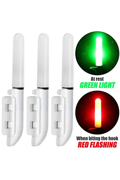 Choice 3 قطع من قضبان الصيد الإلكترونية المقاومة للماء، عصا مضيئة مزودة ببطار...