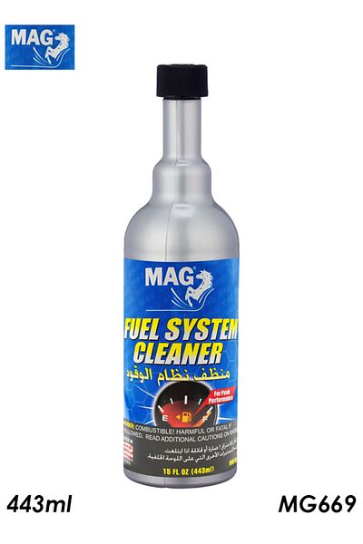 MAG Fuel System Cleaner – 443ml Petrol Additive for Engine Cleaning & Performance Boost - MG669