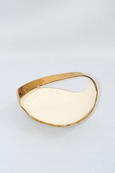 Canba Dream Gold Oval Gondola Serving Plate