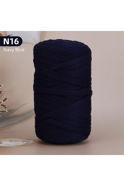 Choice N16-Navy Blue 1Pcs Polyester T-Shirt Yarn For DIY Crafting Crochet And Knitting - Bags, Cushions, Do