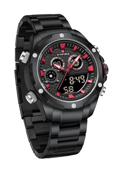 Naviforce Men's Water Resistant Analog/Digital Watch