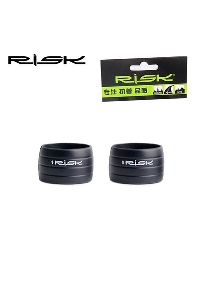 Choice Black Risk 1 Pair Road Bike Handlebar Strap Fixed Ring, Silicone Non-Slip Bicycle Handlebar Tape Fix
