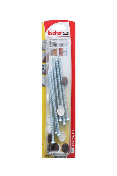 Fischer مجموعة براغي إطار النافذة FFS 7.5 × 112 TX30 K