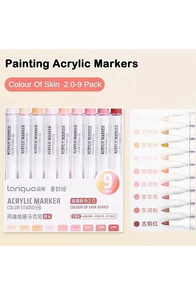 Choice Set Q 9/144 Colors Acrylic Paint Art Marker Pen DIY Painting Drawing for Card Ceramic Stone Mug Glas