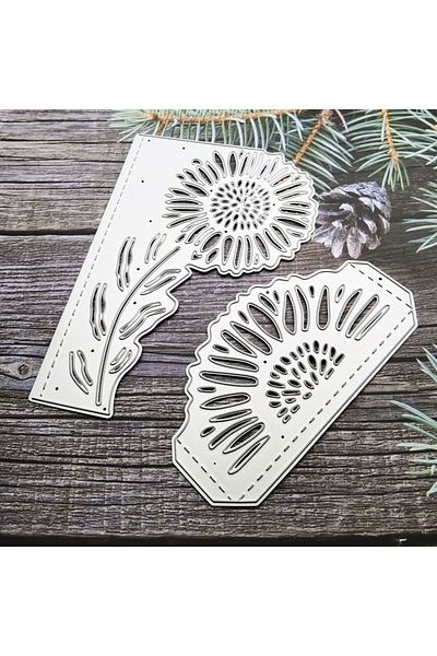 Choice 1890 Metal Cutting Dies Chrysanthemum Sunflower Stencils for DIY Scrapbooking/Photo Album Decorative