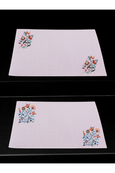 lili hediyelik Μοτίβα Εκτυπωμένο Τραπέζι Κουζίνας 2 Τεμάχια Λινό Πανί σερβιρί...