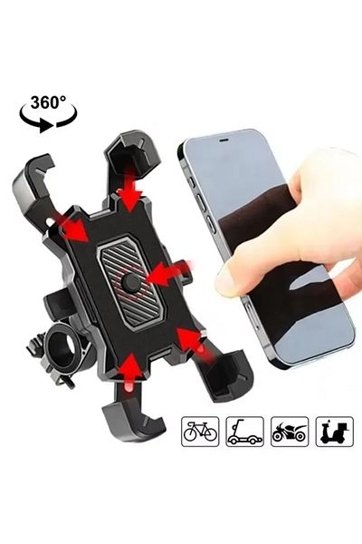 Choice black 360 Rotation Motorcycles Bicycles Phone Holder Mobile Phone Navigation Bracket Bike Riding Sho