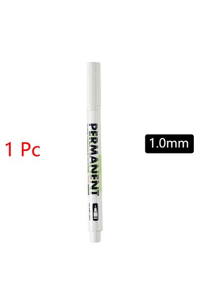 Choice 1 pcs 1.0mm White Marker Pens set Oily Waterproof White Gel Pen DIY Graffiti Sketching Marker Statio