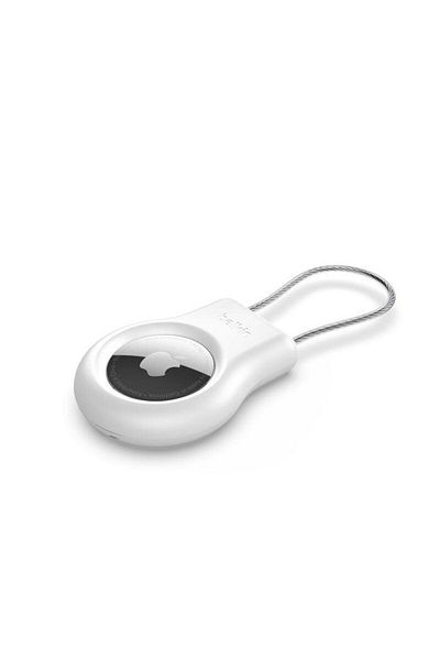 Belkin AirTag Lock System, Belkin, Compatible with Apple, White/Silver
