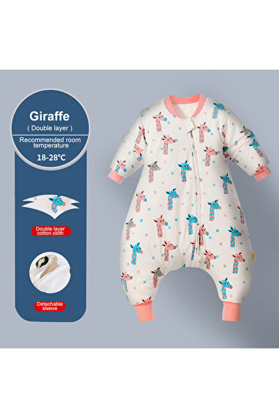 AIBOYING أكياس نوم للأطفال برسومات كرتونية على شكل زرافة 1 2025، بأرجل منقسمة...