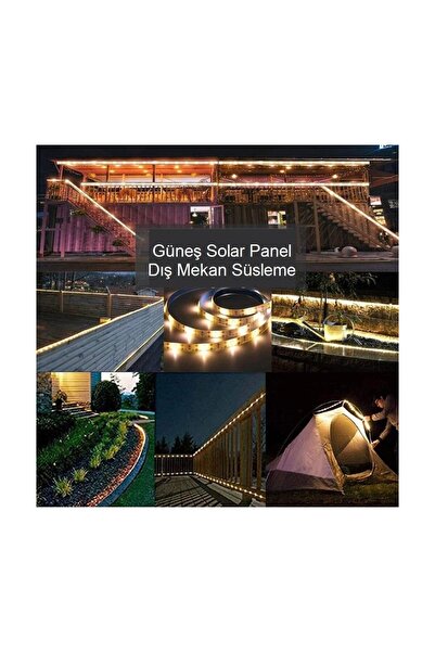 Forlife 20 Watt Güneş Panelli Solar 10m Şerit Led GÜN IŞIĞI