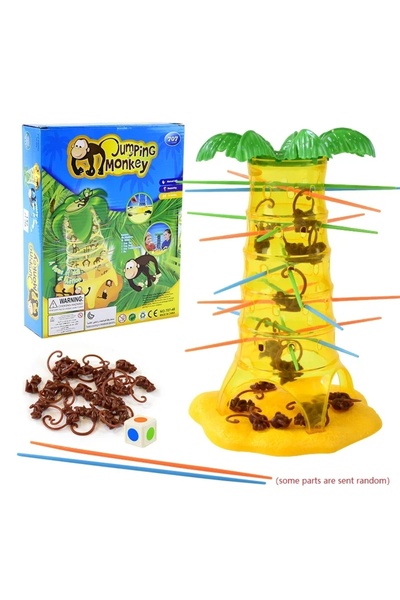 Choice ألعاب الطاولة متعددة اللاعبين باللون البني، قرود متدحرجة متسلقة، ألعاب...