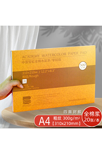 Choice لوحة ألوان مائية خشنة من أكاديمية باوهونغ مقاس A4، 310 × 210 مم، 20 ور...