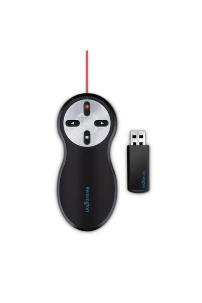 KENSINGTON Presenter Wireless KENSINGTON 33374EU, laser rosu, USB (Negru)