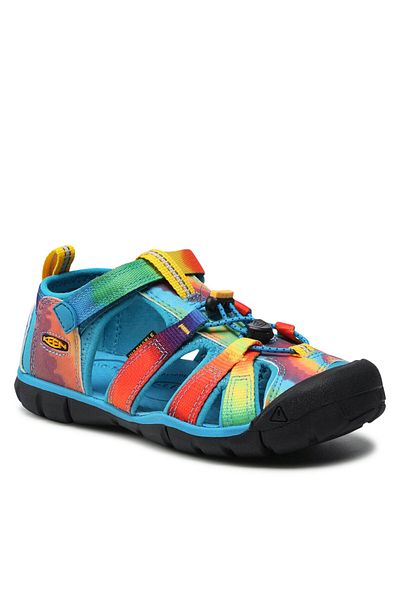 Keen Boy, Girl Sandals multicolor KEEN-1025152 SEACAMP II CNX VIVID BLUE/ORIGINAL TIE DYE