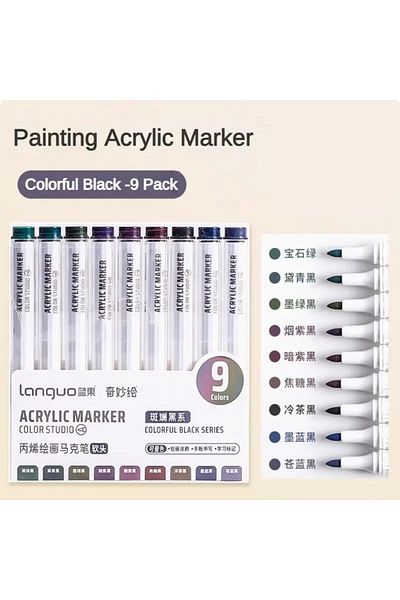 Choice Set O 9/144 Colors Acrylic Paint Art Marker Pen DIY Painting Drawing for Card Ceramic Stone Mug Glas
