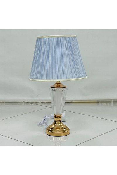 DEC10 Elegant blue bedside lamp