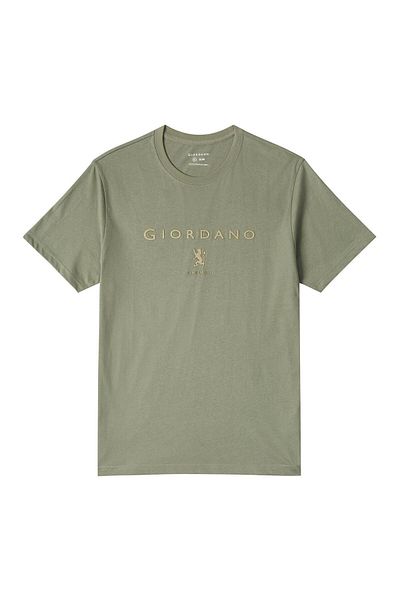Giordano تي شيرت رجالي بطبعة مميزة