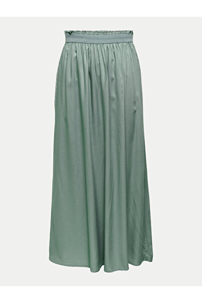 ONLY Fustă plisată verde pentru femei ONLY-15164606 CHINOIS GREEN