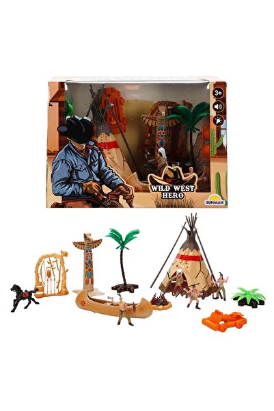 Wild West Hero Sesli ve Işıklı Kızılderili Oyun Seti