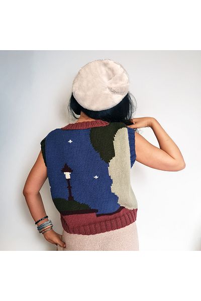Zone Design Store Hand Knitted Cat Themed Oversize Sweater |   Feather and Soft Design