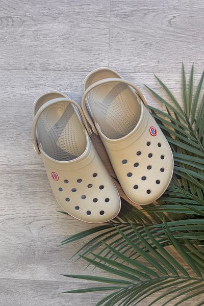 FUGA MODA Siveti Mink Perforated Polyurethane Closed Front Wet Floor Slippers and Sandals