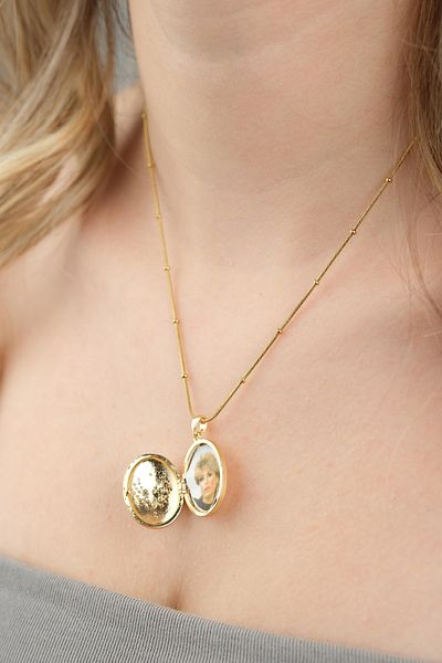 Jack Ferrero Openable Inside Blackbird Locket Necklace