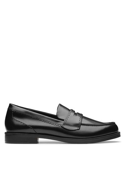 CLARKS Women's Moccasins black CLARKS-26181277 318 BLACK LEATHER
