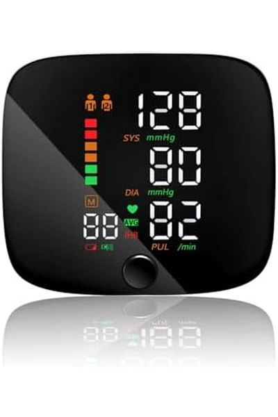 Toy Box Treasures Wrist Blood Pressure Monitor - Digital Arm Blood Pressure Monitor with LED Display, Adjustable Cuff