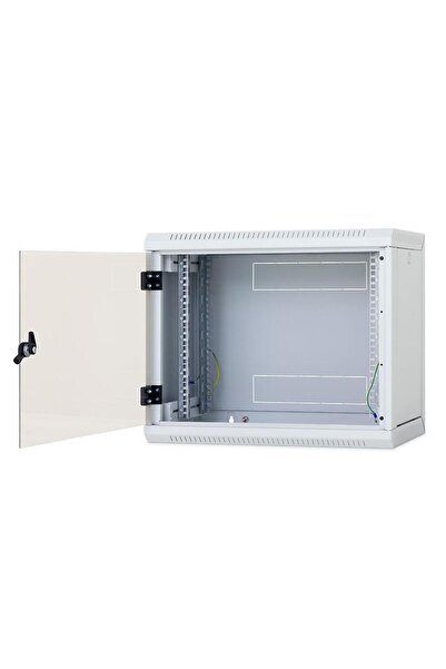 TRITON Rack de perete Triton sectiune simpla 12U 400mm adancime usa sticla pa...