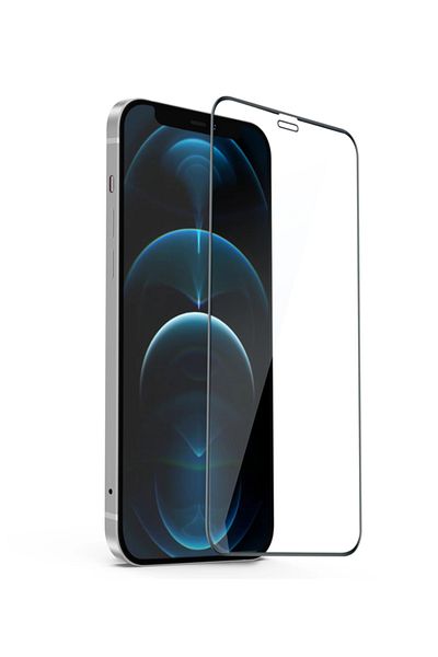 Cellara CELLARA 2.5 FULL GLUE GLASS SCREEN PROTECTION FILM FOR IPHONE 12 PRO MAX - BLACK