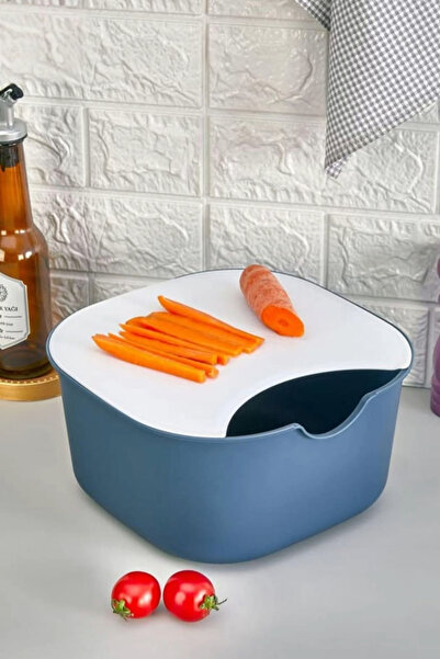 İnfeta 5 Piece Multi-Purpose Mixing Bowl Bowl Kitchen Set with Strainer, Lemon Squeezer, Cutting Board