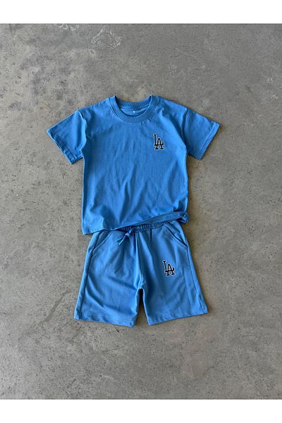 KAPROLLI La Unisex Girls Boys Tshirt Shorts Set - 95% Cotton Printed Quality Fabric Tshirt Shorts Set