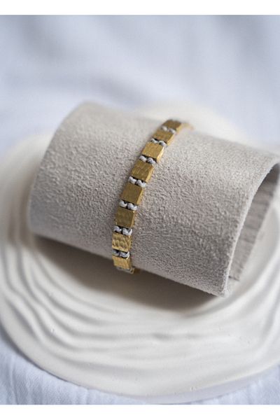 LUNESTA Titanium Bronze Plate Bracelet