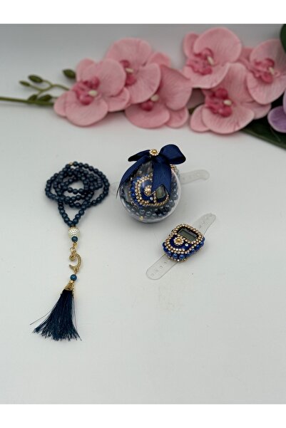 Uğurlu Hac مجموعة مسبحة لؤلؤ زكريماتيك ميني فانوس