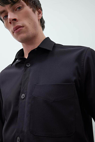 DeFacto Black Men's Shirt D8713Ax/Bk27
