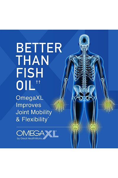 Omega XL Green Lipped Mussel New Zealand, Omega 3 Natural Joint Pain Relief Capsule -60 Capsules