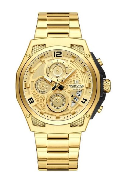 Naviforce Men's Water Resistant Chronograph Luxury Watch New Edition