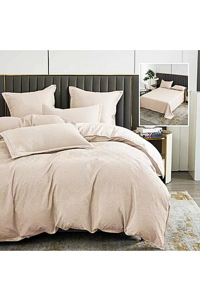 PATONE Bed linen Bumbat Satinat Baroque UNI, 6 pieces, double bed, beige