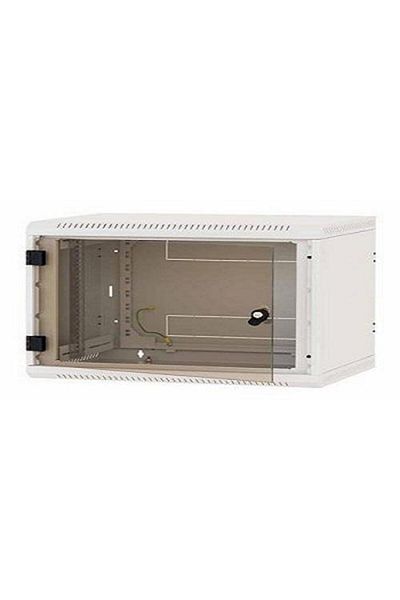 TRITON Rack de perete Triton sectiune simpla 4U 400mm adancime usa sticla panouri laterale fixe sectiuni
