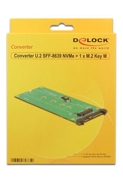DELOCK Adaptor server Delock 62865 U.2 SFF-8639 NVMe - M.2