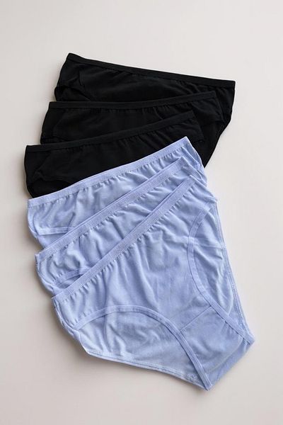 Katmirra Pachet de 6 slip pentru fete tinere din bumbac de culoare uni (Mărimea S/M pentru 13-18 ani)