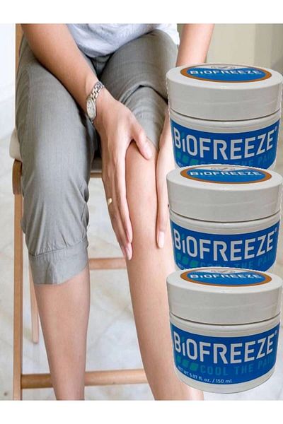 Emper Biofreeze Cool Pain Back Waist Knee Elbow Adale Massage Cream 150 ml - 2 Pack