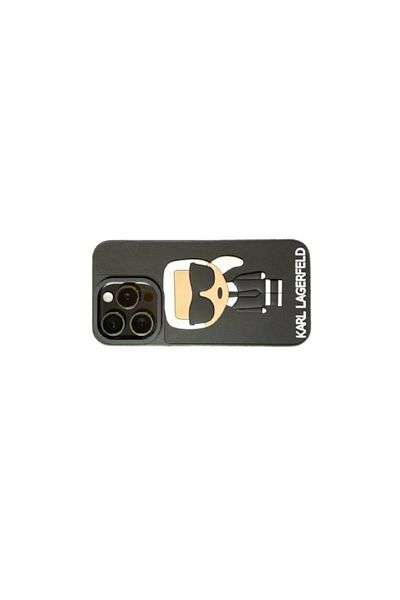 Karl Lagerfeld Husă de telefon, compatibilă cu iPhone 14 PRO, neagră