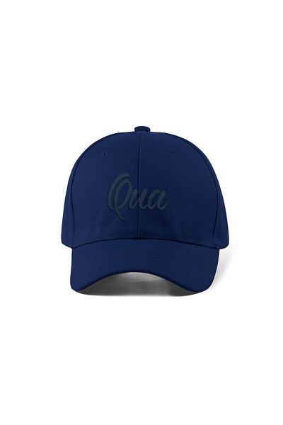 QUATEX Through Embroidered Navy Blue Sports Hat Unisex Adjustable Velcro Back It Is a Quality Product